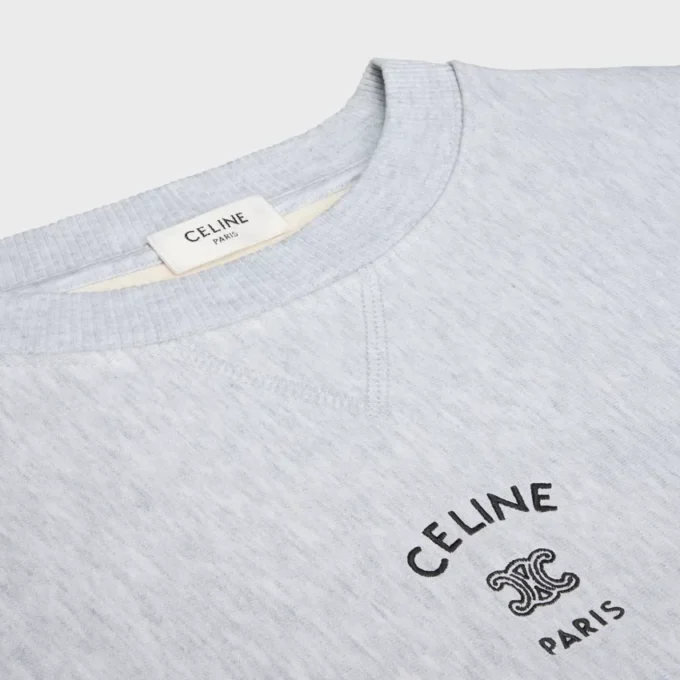 Lockeres Sweatshirt aus Baumwollfleece