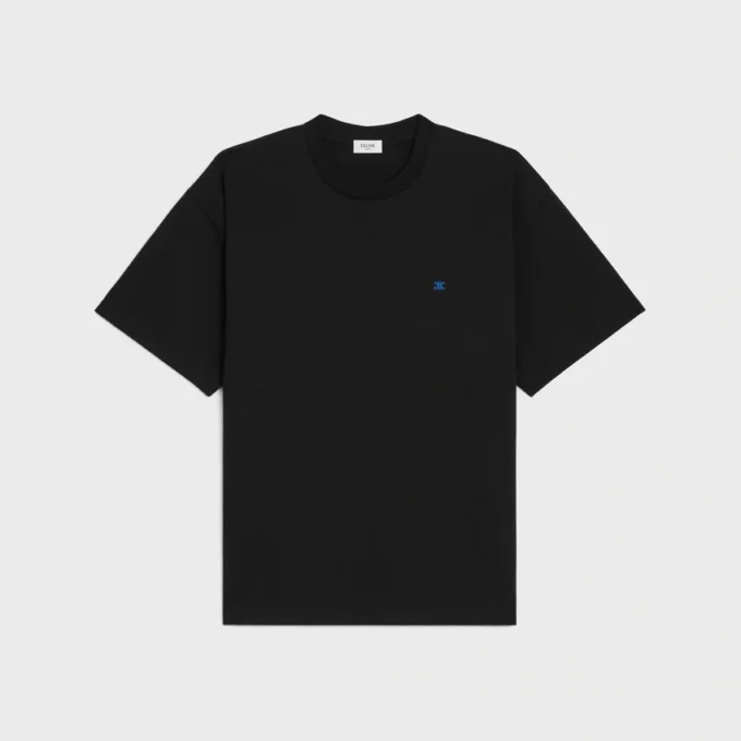 Lockeres T-Shirt aus Baumwolljersey