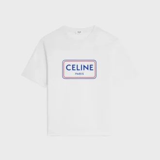 Lockeres T-Shirt aus Baumwolljersey