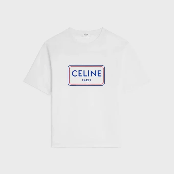 Lockeres T-Shirt aus Baumwolljersey Lockeres T-Shirt aus Baumwolljersey
