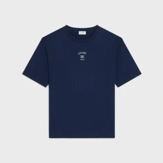 Lockeres T-Shirt aus Baumwolljersey Lockeres T-Shirt aus Baumwolljersey