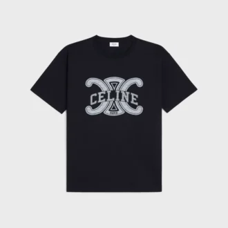 Lockeres T-Shirt aus Baumwolljersey Lockeres T-Shirt aus Baumwolljersey