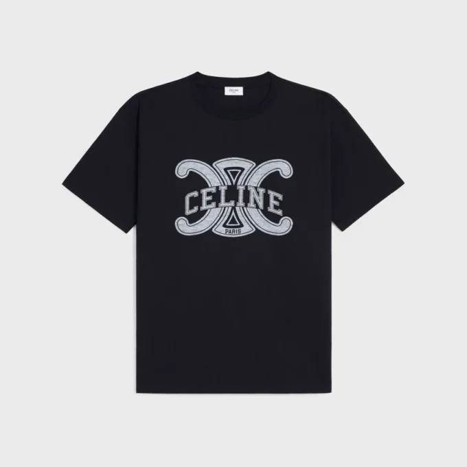 Lockeres T-Shirt aus Baumwolljersey