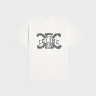 Lockeres T-Shirt aus Baumwolljersey