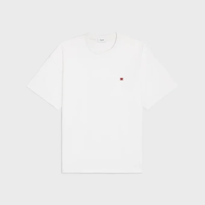 Lockeres T-Shirt aus Baumwolljersey