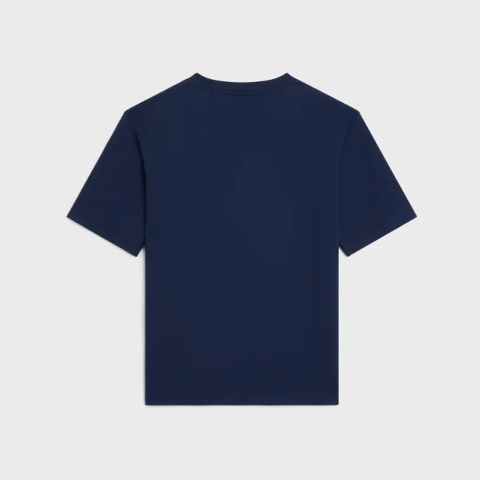 Lockeres T-Shirt aus Baumwolljersey Lockeres T-Shirt aus Baumwolljersey