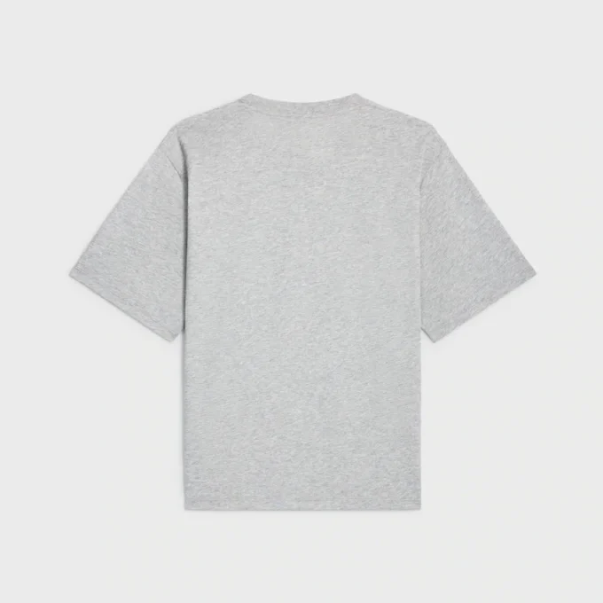 Lockeres T-Shirt aus Baumwolljersey Lockeres T-Shirt aus Baumwolljersey