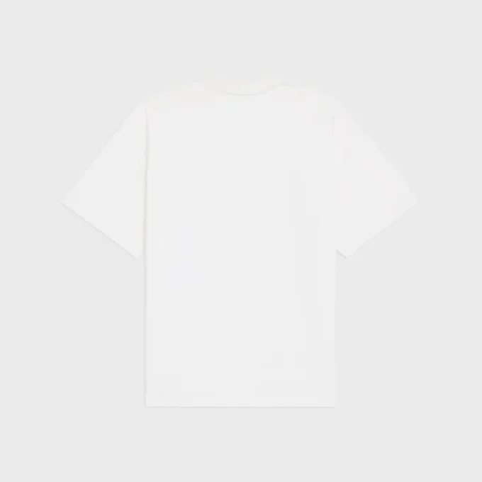 Lockeres T-Shirt aus Baumwolljersey