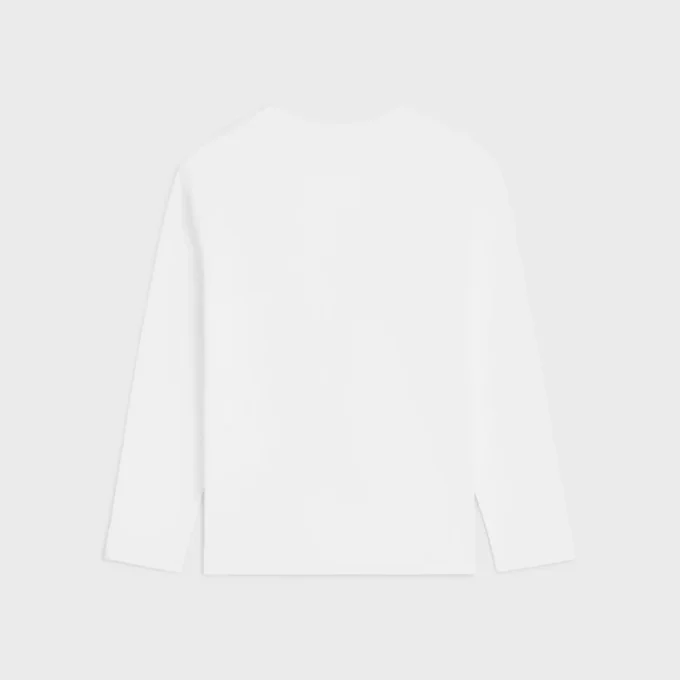 Lockeres T-Shirt aus Baumwolljersey Lockeres T-Shirt aus Baumwolljersey