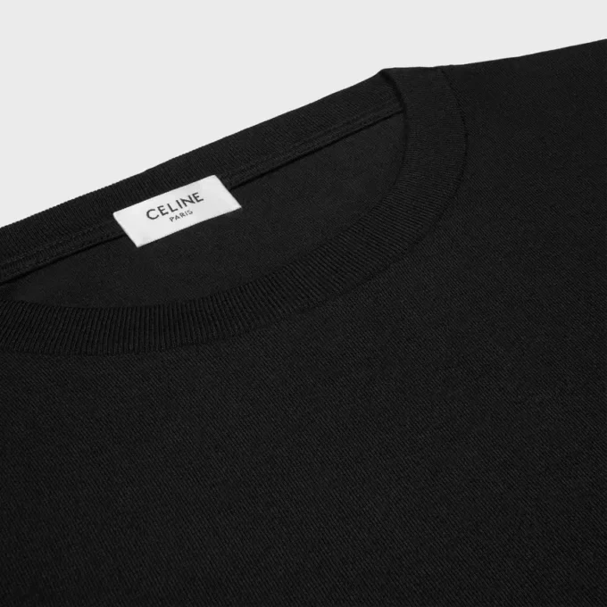 Lockeres T-Shirt aus Baumwolljersey Lockeres T-Shirt aus Baumwolljersey