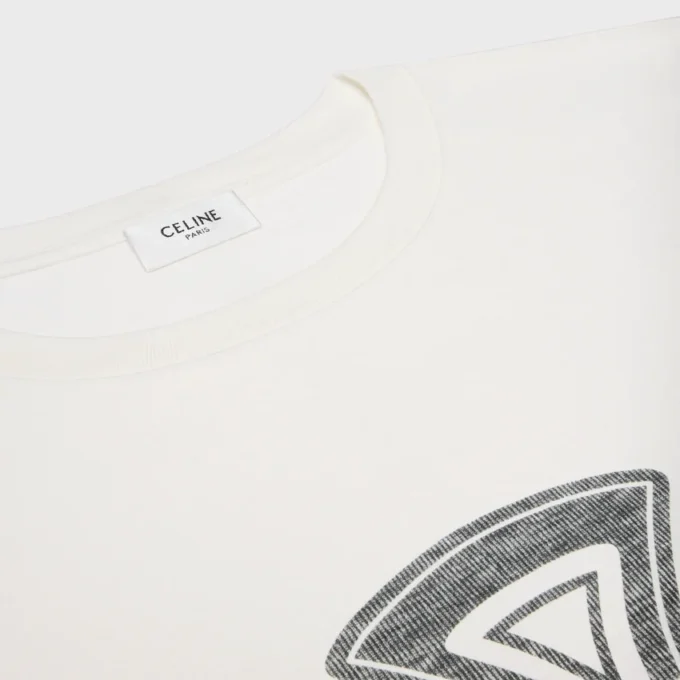 Lockeres T-Shirt aus Baumwolljersey