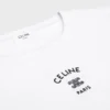 Lockeres T-Shirt aus Baumwolljersey Lockeres T-Shirt aus Baumwolljersey