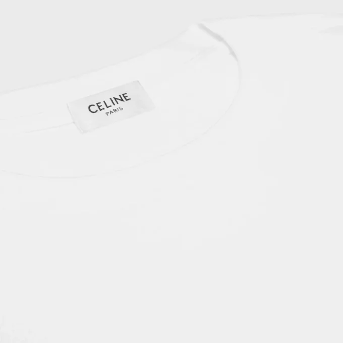 Lockeres T-Shirt aus Baumwolljersey Lockeres T-Shirt aus Baumwolljersey