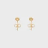 Maillon Triomphe Creolen aus Gelbgold und Diamanten