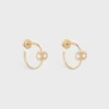 Maillon Triomphe Creolen aus Gelbgold und Diamanten