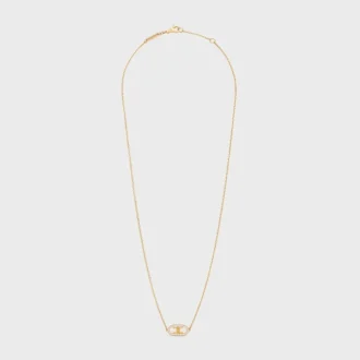 Maillon Triomphe Halskette aus Gelbgold und Diamanten
