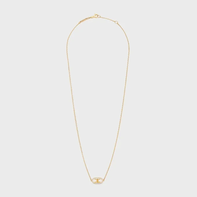 Maillon Triomphe Halskette aus Gelbgold und Diamanten Maillon Triomphe Halskette aus Gelbgold und Diamanten