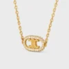 Maillon Triomphe Halskette aus Gelbgold und Diamanten Maillon Triomphe Halskette aus Gelbgold und Diamanten