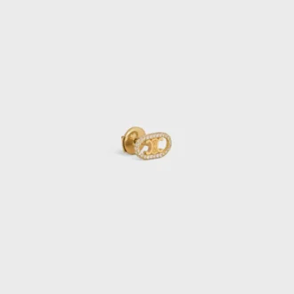 Maillon Triomphe Ohrstecker aus Gelbgold und Diamanten