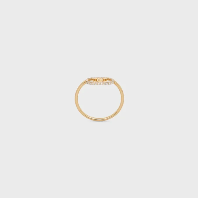 Maillon Triomphe Ring aus Gelbgold und Diamanten Maillon Triomphe Ring aus Gelbgold und Diamanten
