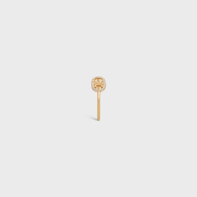 Maillon Triomphe Ring aus Gelbgold und Diamanten Maillon Triomphe Ring aus Gelbgold und Diamanten