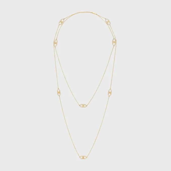 Maillon Triomphe Sautoir aus Gelbgold und Diamanten Maillon Triomphe Sautoir aus Gelbgold und Diamanten