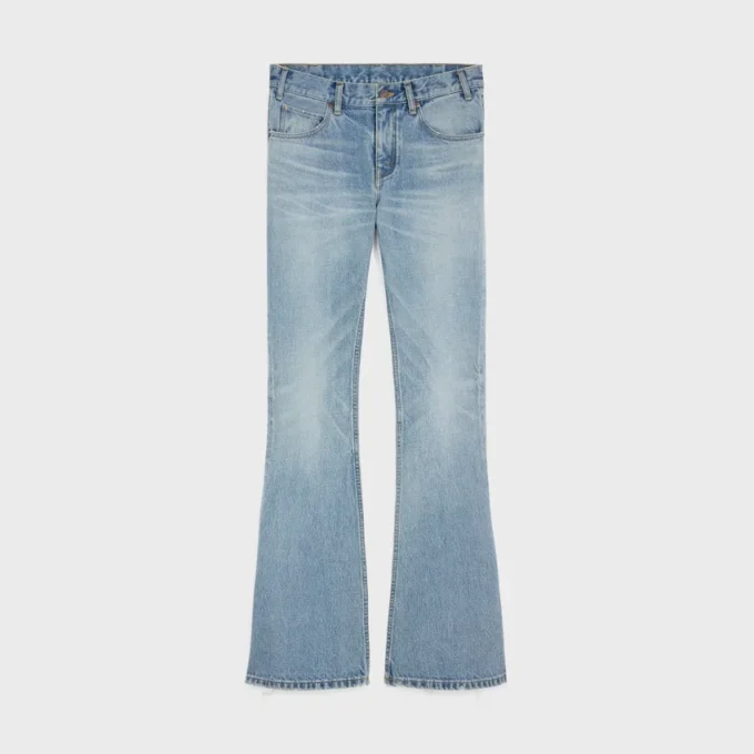 Marco-Jeans aus Stahlblau gewaschenem Denim Marco-Jeans aus Stahlblau gewaschenem Denim