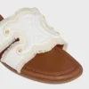 Marina Mule aus Canvas mit Fransen Marina Mule aus Canvas mit Fransen