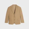 Maßgeschneiderte Jacke aus Stretch-Wollgabardine