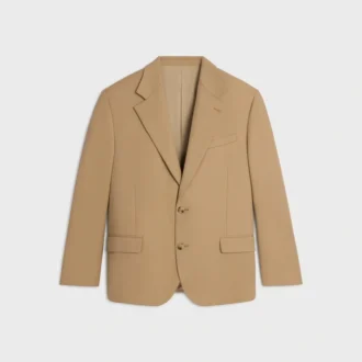 Maßgeschneiderte Jacke aus Stretch-Wollgabardine