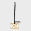 Maxi Triomphe Charm aus Metall und glattem Lammleder