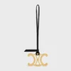 Maxi Triomphe Charm aus Metall und glattem Lammleder