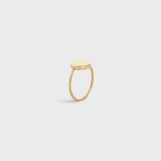 Medaille CELINE Ring aus Gelbgold und Diamanten