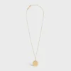 Medaille CELINE Small Halskette aus Gelbgold und Diamanten Medaille CELINE Small Halskette aus Gelbgold und Diamanten