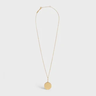Medaille CELINE Small Halskette aus Gelbgold und Diamanten