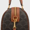 Medium Boston aus Triomphe Canvas und Kalbsleder