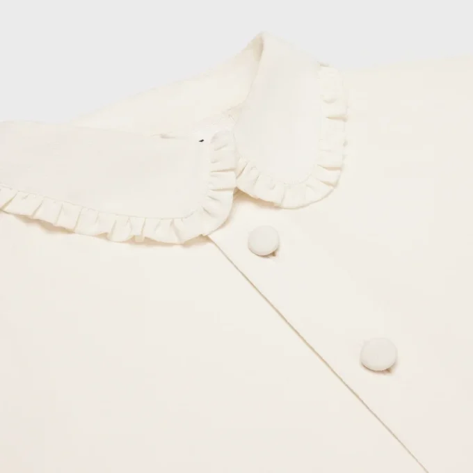 Mia-Bluse aus Seidenkrepp und Acetat