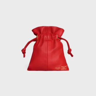 Micro Crystal Pouch aus glattem Lammleder