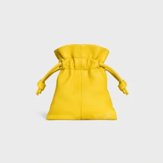 Micro Crystal Pouch aus glattem Lammleder