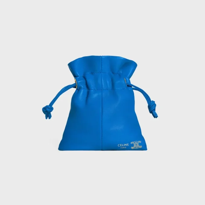 Micro Crystal Pouch aus glattem Lammleder