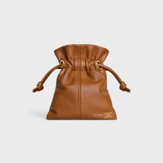 Micro Crystal Pouch aus glattem Lammleder