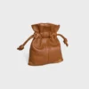 Micro Crystal Pouch aus glattem Lammleder