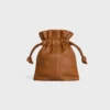 Micro Crystal Pouch aus glattem Lammleder