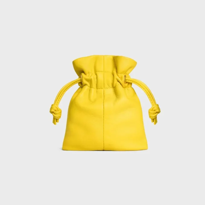 Micro Crystal Pouch aus glattem Lammleder