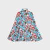 Midi-Kleid aus Polyamid-Jacquard