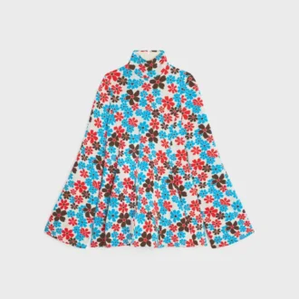 Midi-Kleid aus Polyamid-Jacquard