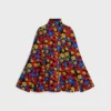 Midi-Kleid aus Polyamid-Jacquard