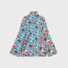 Midi-Kleid aus Polyamid-Jacquard