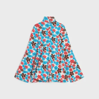 Midi-Kleid aus Polyamid-Jacquard