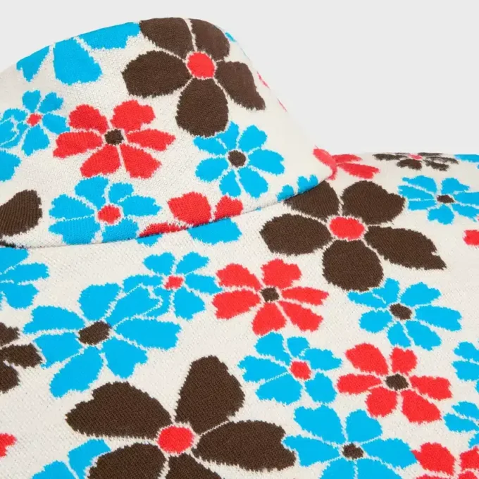 Midi-Kleid aus Polyamid-Jacquard